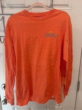 Simply Southern Women’s Long Sleeve Shirt in Orange